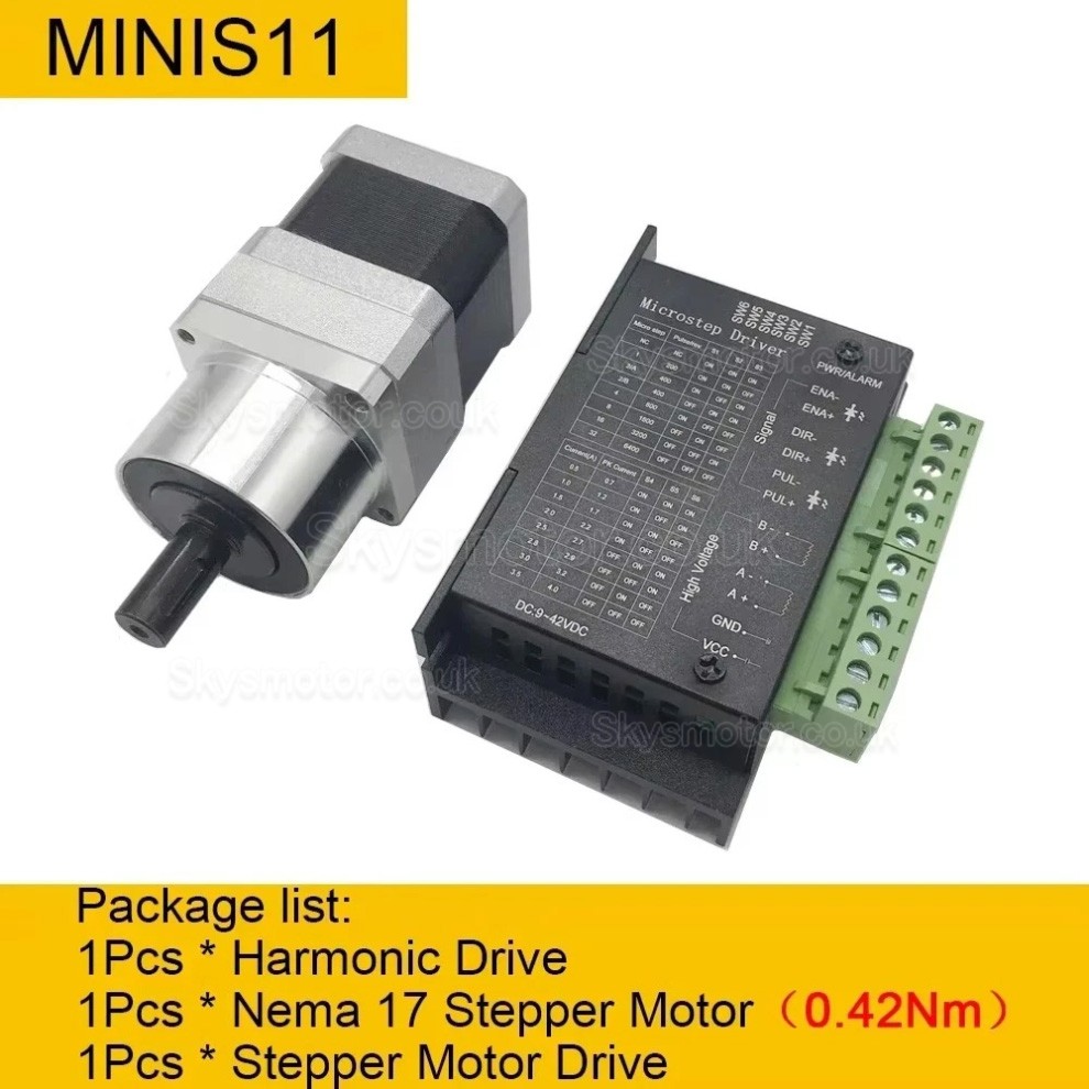 MINIS/MINIF Series Harmonic Drive Gearbox Ratio 30:1/50:1/100:1