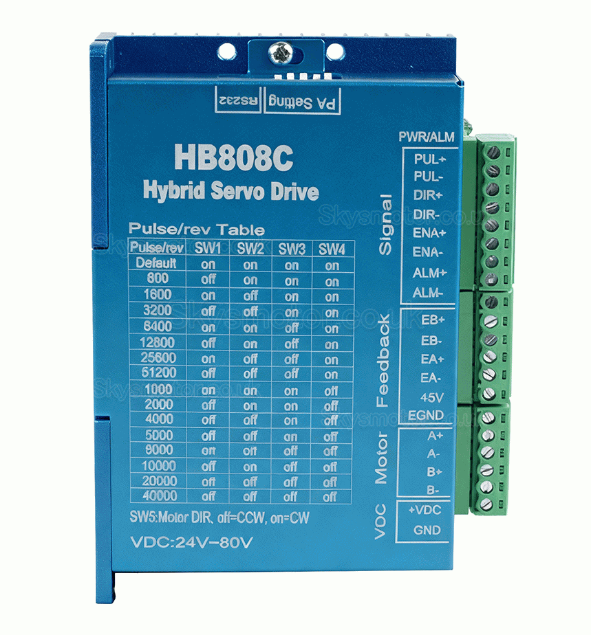 Fully Enclosed Waterproof Ballscrew CNC Slide Table Kit OSP001614 with NEMA 23 Stepper Motor + HB8080C Driver