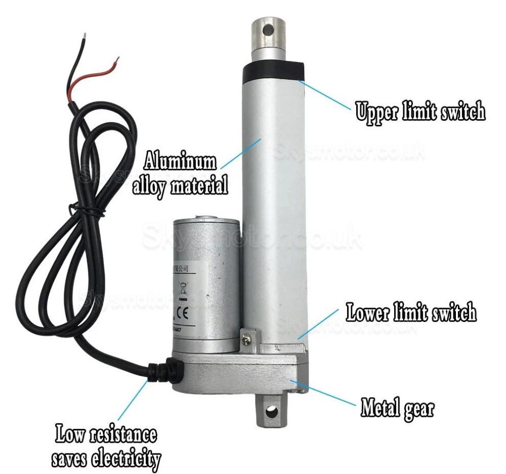 12V/24V Electric Linear Actuator OSP001608 5mm/s - 90mm/s 20 – 36 W 12V/24V Electric Linear Actuator OSP001608 5mm/s - 90mm/s 20 – 36 W