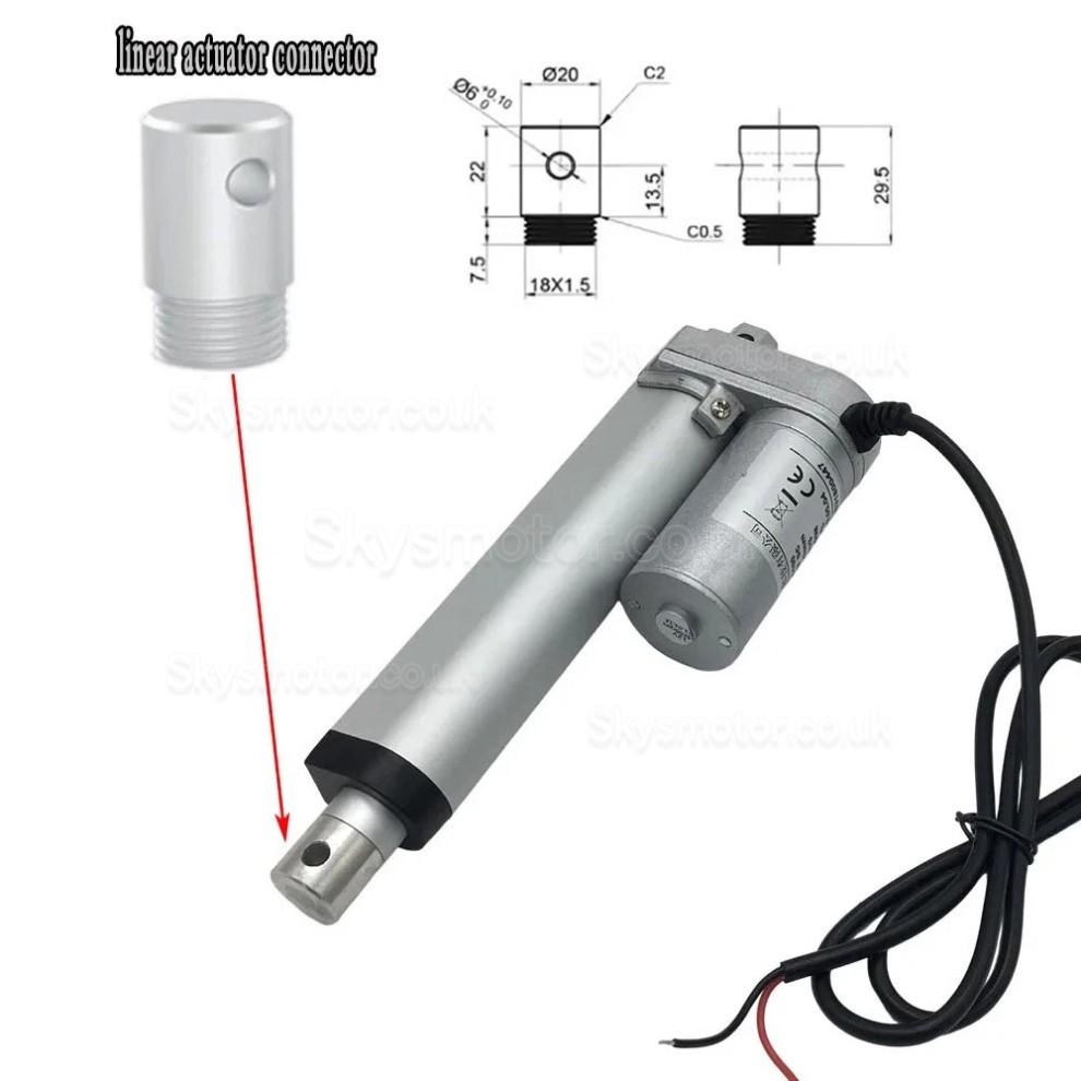 12V/24V Electric Linear Actuator OSP001608 5mm/s - 90mm/s 20 – 36 W 12V/24V Electric Linear Actuator OSP001608 5mm/s - 90mm/s 20 – 36 W