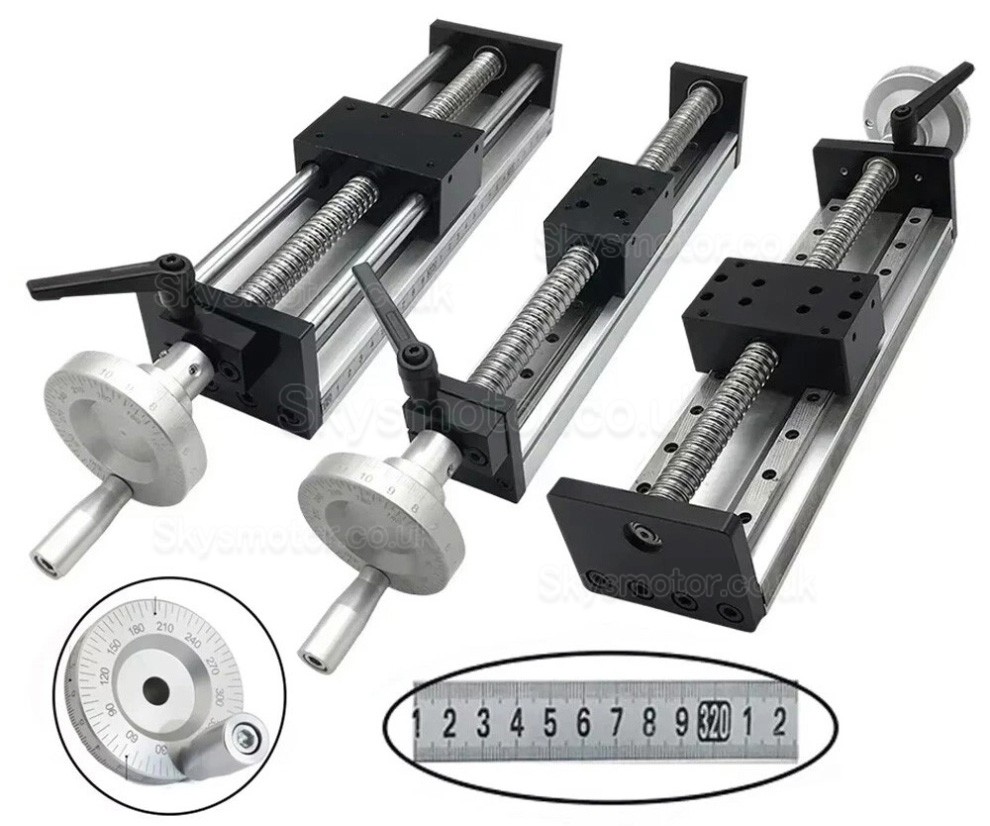 Manual Linear Ball Screw Module OSP001605 CNC Slide Table with Handwheel 