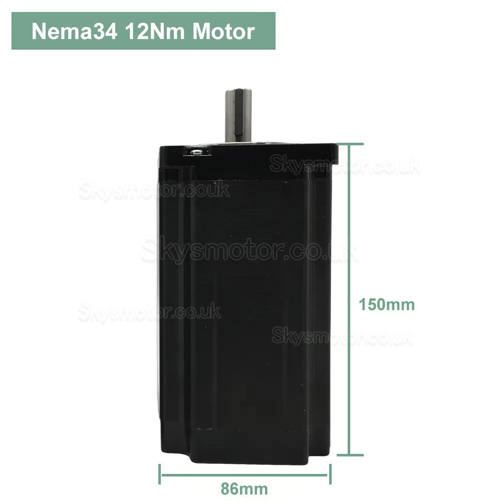 NEMA 34 Stepper Motor 86BYGH9945A3J14 4.5/8.5/12Nm 3 Phase 1.8 Deg for Mid-Size CNC Milling Machine/Router NEMA 34 Stepper Motor 86BYGH9945A3J14 4.5/8.5/12Nm 3 Phase 1.8 Deg for Mid-Size CNC Milling Machine/Router