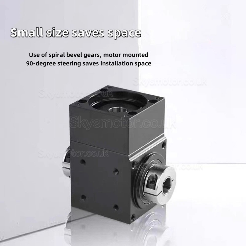 Nema 17 Right Angle Bevel Gearbox 90 Degree Commutator Ratio 2:1/3:1/5:1 for Nema 17 Stepper Motor