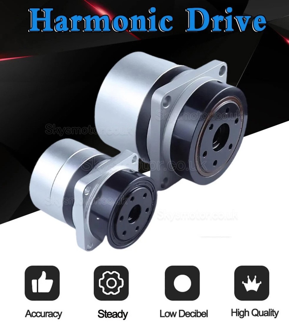 PG Series Harmonic Drive Gearbox 20 Arc-sec Ratio 50:1/80:1/100:1 