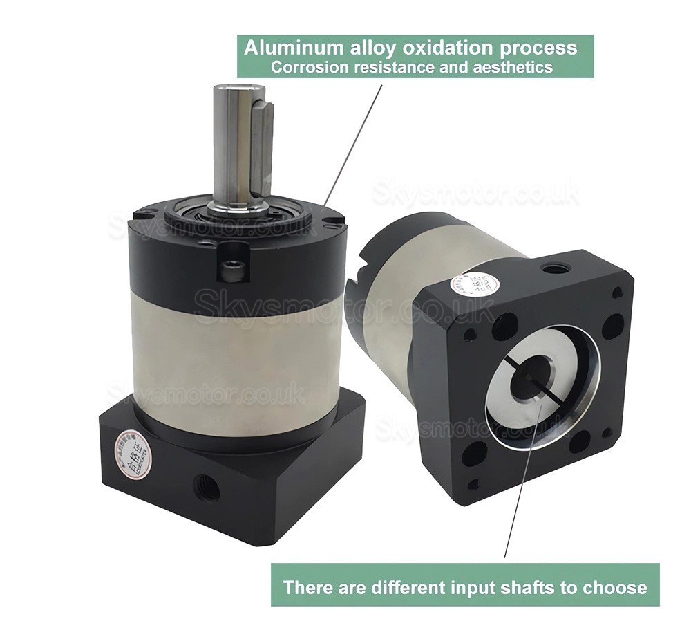 PLE042 Series Nema 17 Planetary Gearbox Ratio 4:1 - 100:1 for NEMA17 Stepper Motor / 40mm Servo Motor 50W 100W