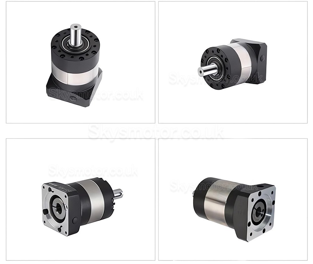 PLE060 Series Nema 23 Planetary Gearbox Ratio 3:1 - 100:1 for NEMA23 Stepper Motor / 200W 400W 60mm AC Servo Motor