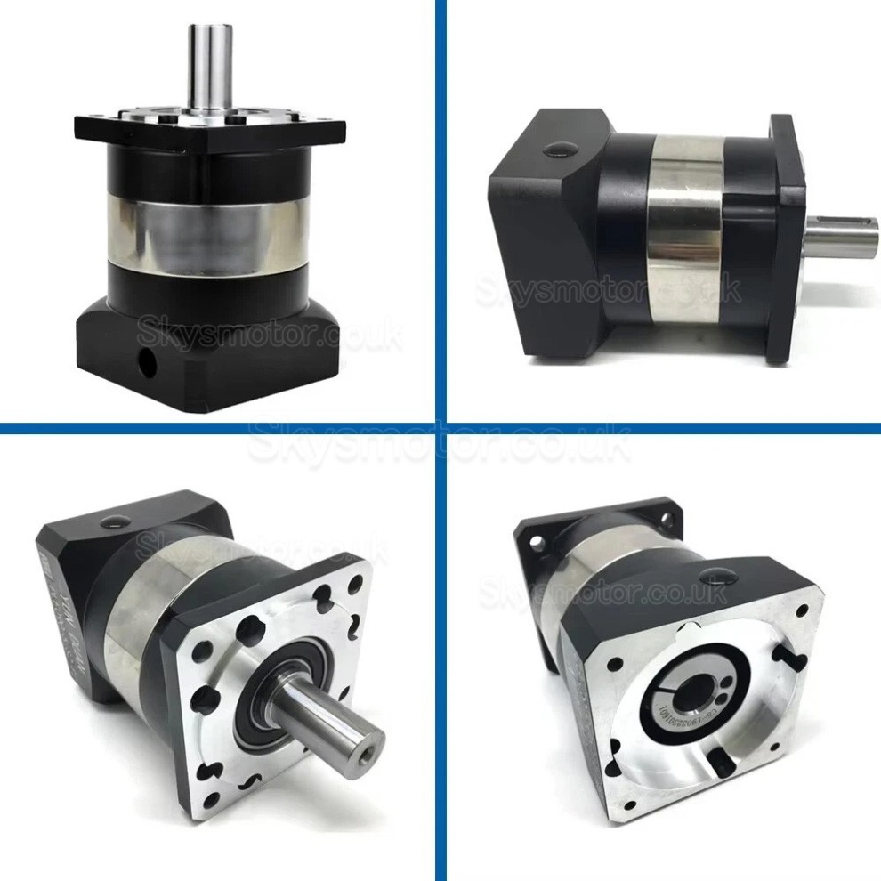PLF090 Series Nema 34 Planetary Gearbox Ratio 3:1 - 100:1 for NEAM34 Stepper Motor, 80mm Servo Motor 750W PLF090 Series Nema 34 Planetary Gearbox Ratio 3:1 - 100:1 for NEAM34 Stepper Motor, 80mm Servo Motor 750W