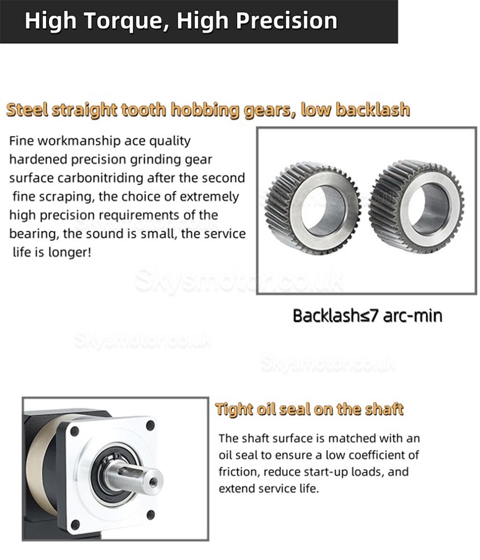 PLF090 Series Nema 34 Planetary Gearbox Ratio 3:1 - 100:1 for NEAM34 Stepper Motor, 80mm Servo Motor 750W PLF090 Series Nema 34 Planetary Gearbox Ratio 3:1 - 100:1 for NEAM34 Stepper Motor, 80mm Servo Motor 750W