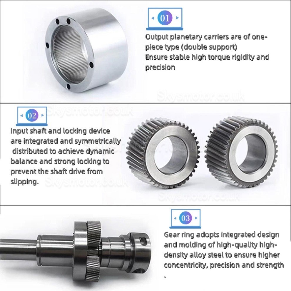 PLF090 Series Nema 34 Planetary Gearbox Ratio 3:1 - 100:1 for NEAM34 Stepper Motor, 80mm Servo Motor 750W PLF090 Series Nema 34 Planetary Gearbox Ratio 3:1 - 100:1 for NEAM34 Stepper Motor, 80mm Servo Motor 750W
