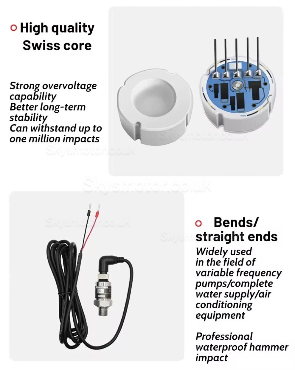 PT506 24V IP68 G1/4 Pressure Transducer Cable Pressure Transmitter Connector for Water Gas Hydraulic PT506 24V IP68 G1/4 Pressure Transducer Cable Pressure Transmitter Connector for Water Gas Hydraulic