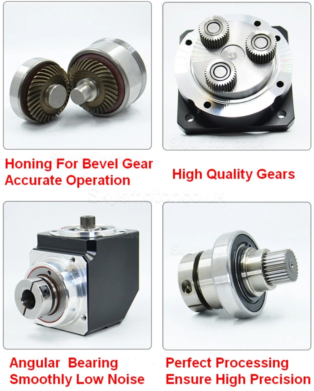 PVE060 Series Nema 23 90 Degree Right Angle Planetary Gearbox Ratio 3:1 - 100:1 Fit Nema 23 Stepper Motor/60mm Servo Motor