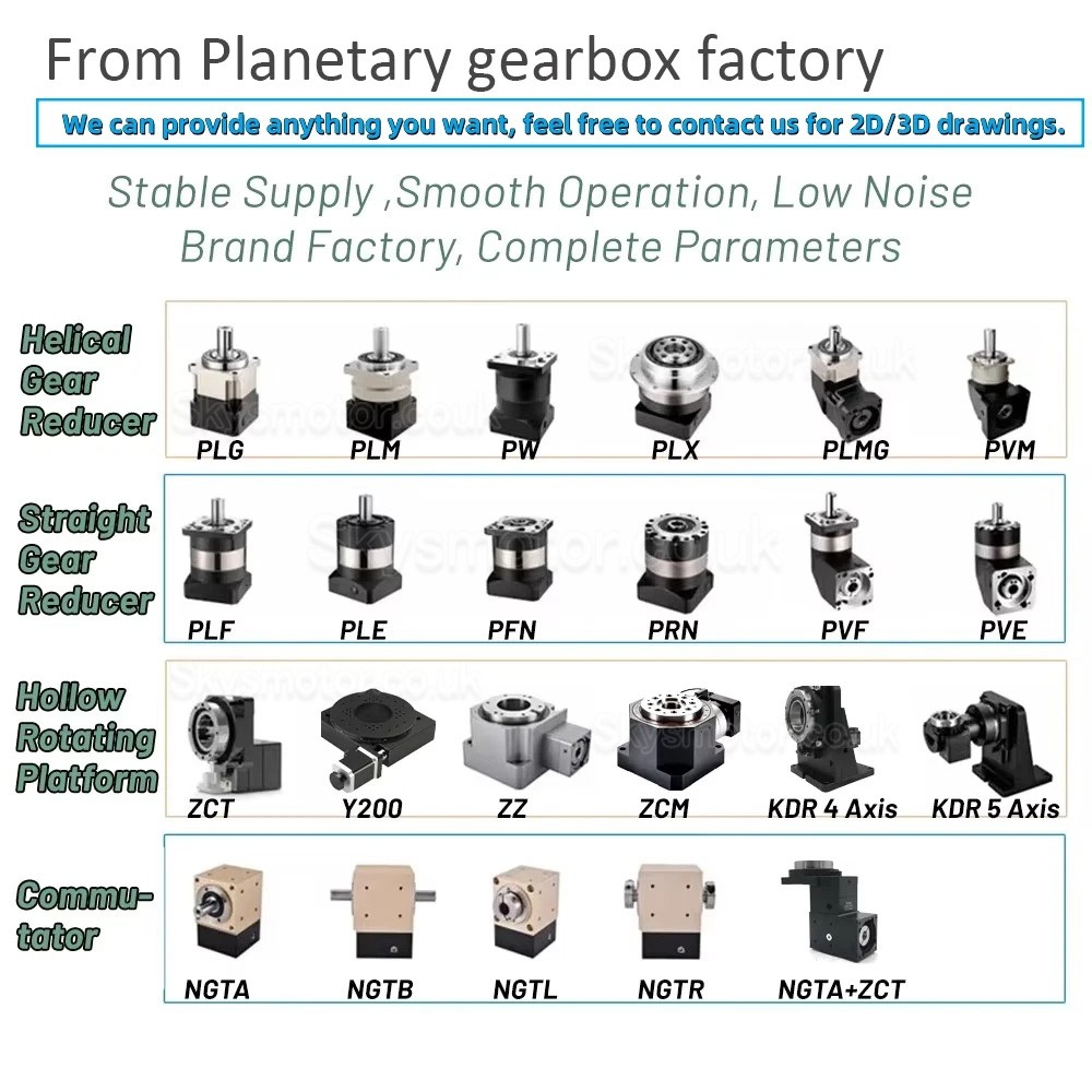 PVE090 Series Nema 34 Right Angle Planetary Gearbox Ratio 3:1 - 100:1 for NEMA34 86mm Motor / 80mm Servo Motor