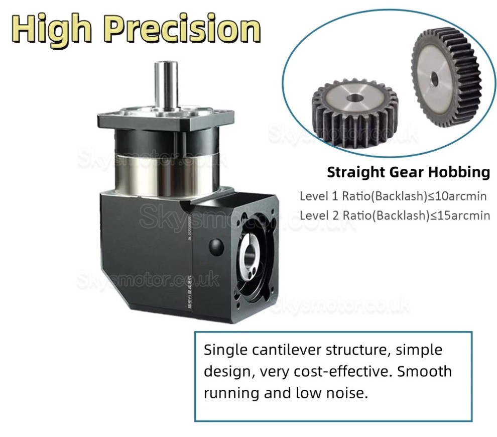 PVF090 Series Nema34 Right Angle Planetary Gearbox Ratio 3:1 - 100:1 for Nema34 Stepper Motor / 90mm Servo Motor PVF090 Series Nema34 Right Angle Planetary Gearbox Ratio 3:1 - 100:1 for Nema34 Stepper Motor / 90mm Servo Motor