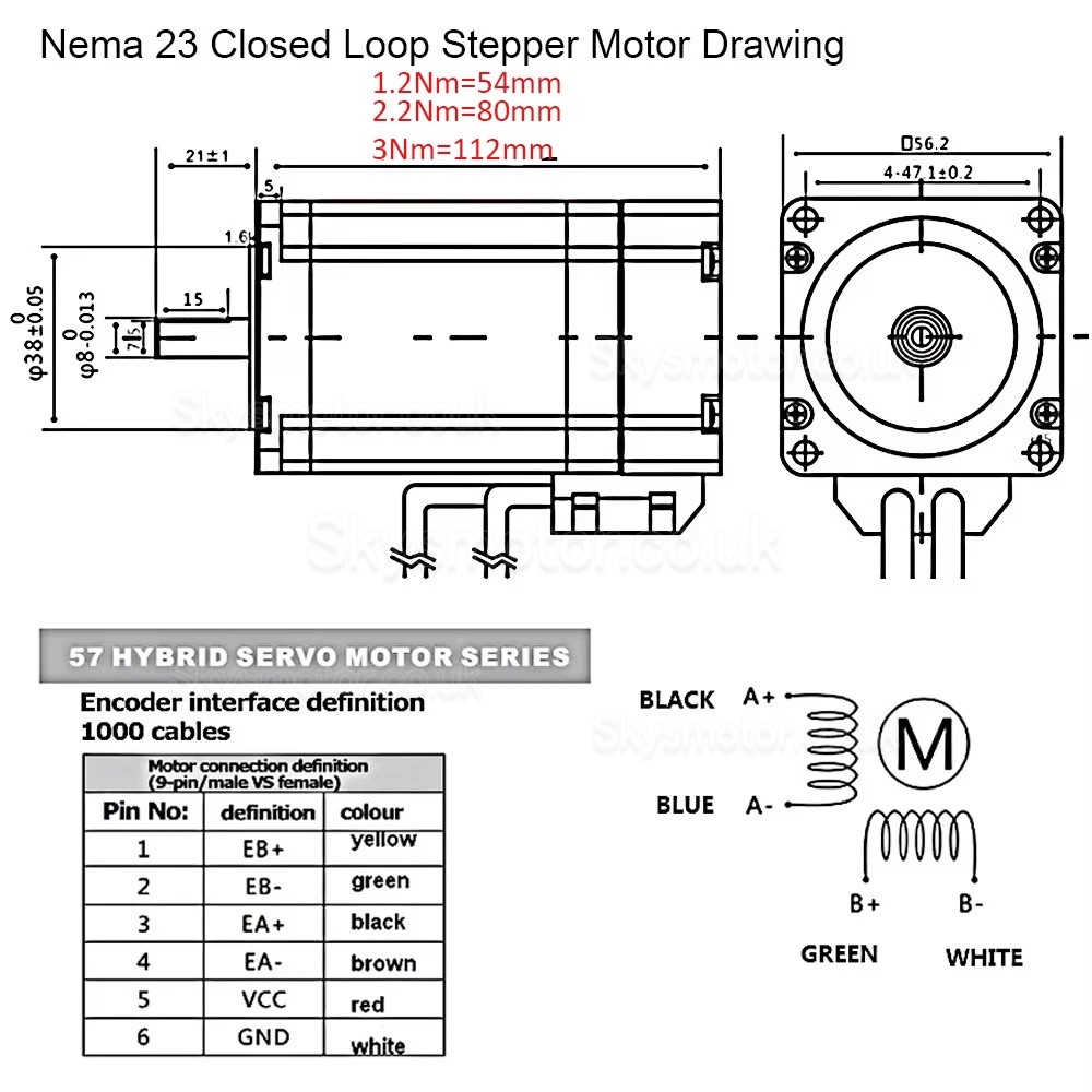 Ballscrew Linear Rail Stage DXG-YR60 CNC Slide Table Kit with Nema 23 Closed Loop Stepper Motor & Driver Kit