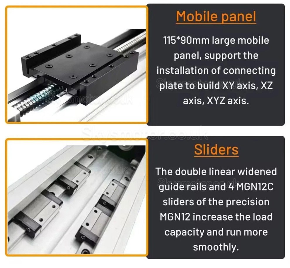 Fully Sealed Manual Ballscrew Slide QMF90 Linear Translation Stage CNC Linear Guide Module