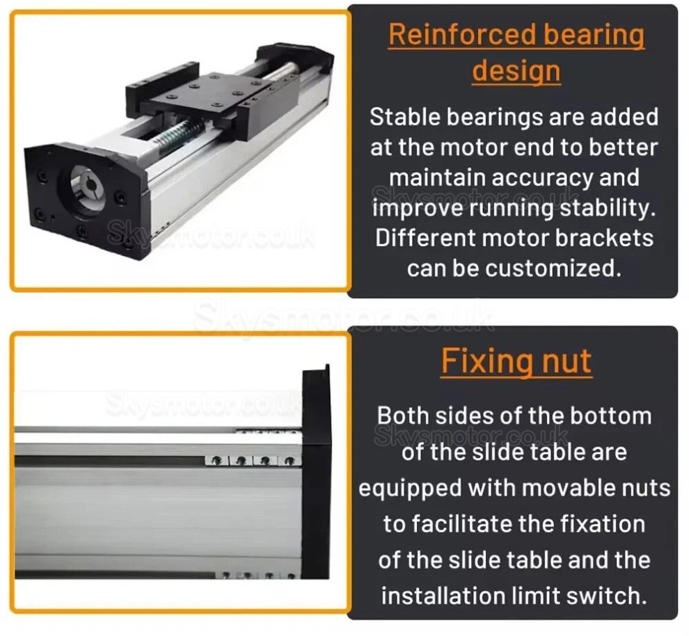 Fully Sealed Manual Ballscrew Slide QMF90 Linear Translation Stage CNC Linear Guide Module