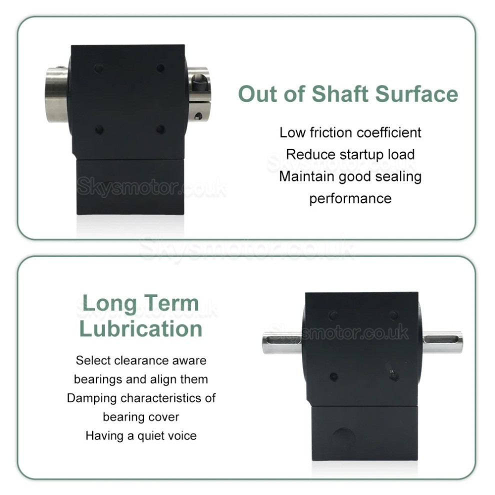 Nema 34 Right Angle Bevel Gearbox Ratio 2:1/3:1/5:1 for for NEMA 34 Stepper/ 80mmServo Motor