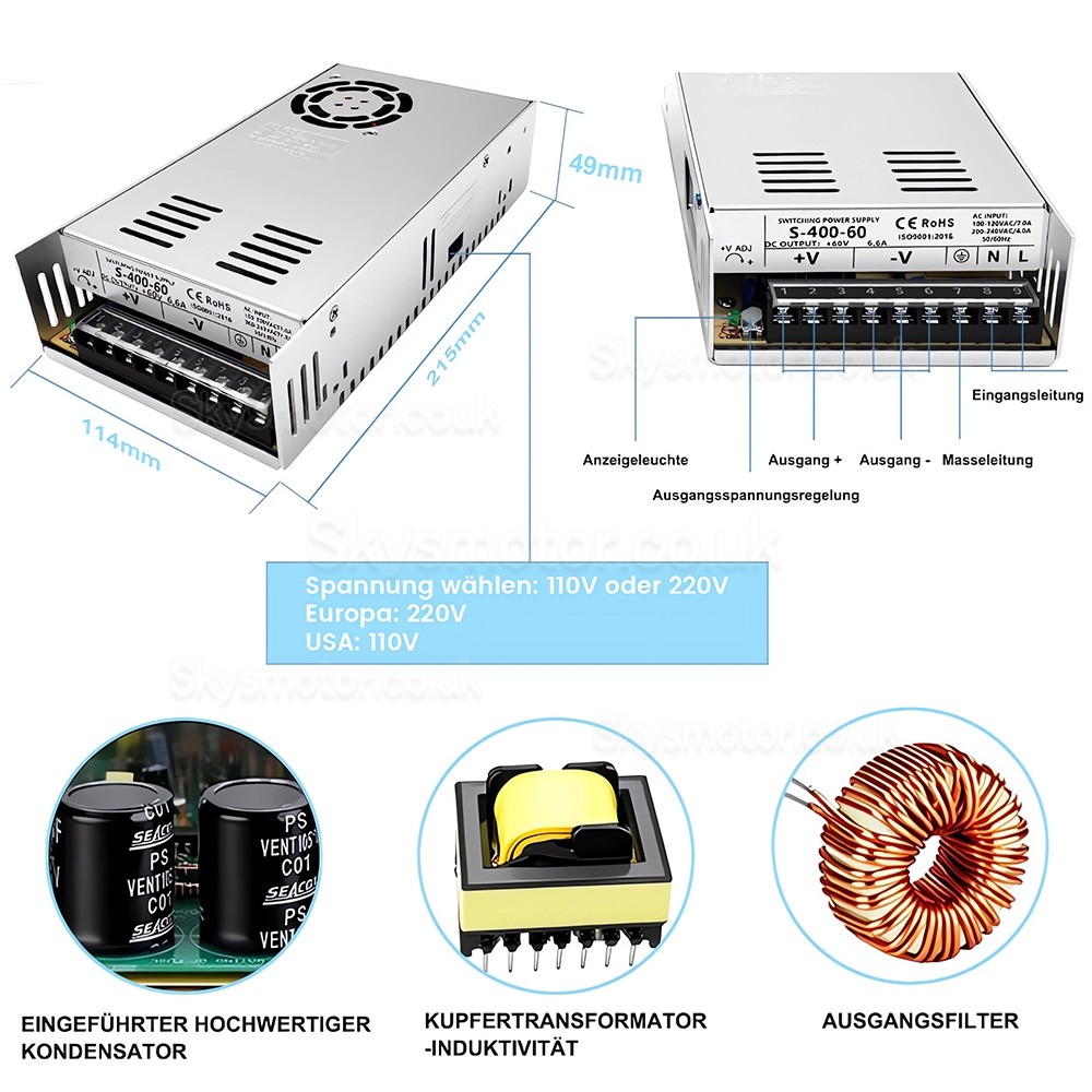 NEMA 34 Closed-loop Stepper Motor Kit 86HB250 + HBS86H (Closed-loop Stepper Motor + Driver)