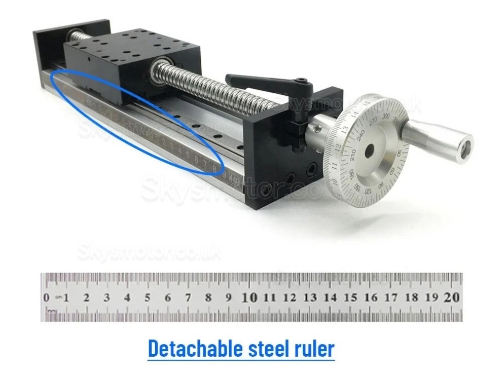 Manual Linear Stage SXG5080 Manual Double Guides Ballscrew Slide Table with Handwheel Manual Linear Stage SXG5080 Manual Double Guides Ballscrew Slide Table with Handwheel