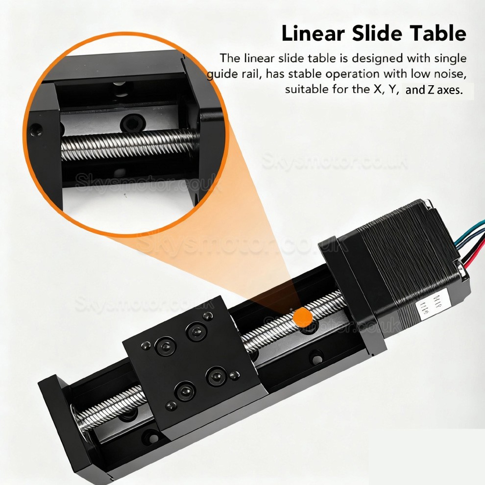 Linear Slide Bearings OSP001603 Linear Guide Slide Module 50mm-300mm Stroke with Nema11 Motor Kit