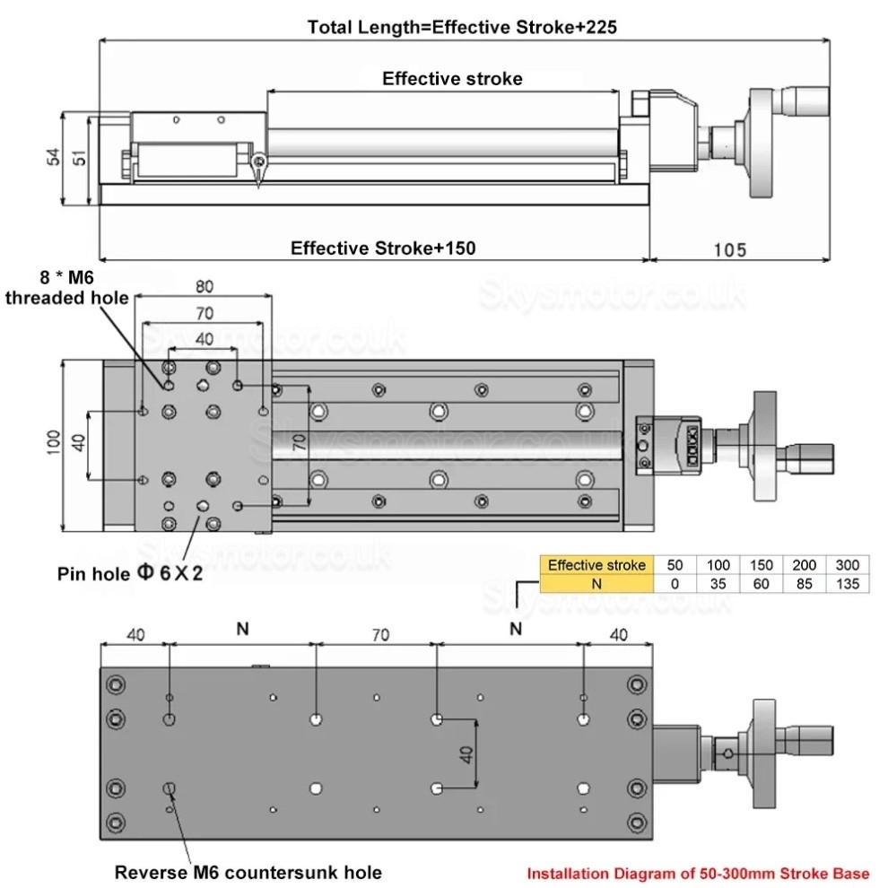 CNC Manual Self-lock Slide Table Linear Module Z Position Stage Trapezoidal Screw Module with Digital Display