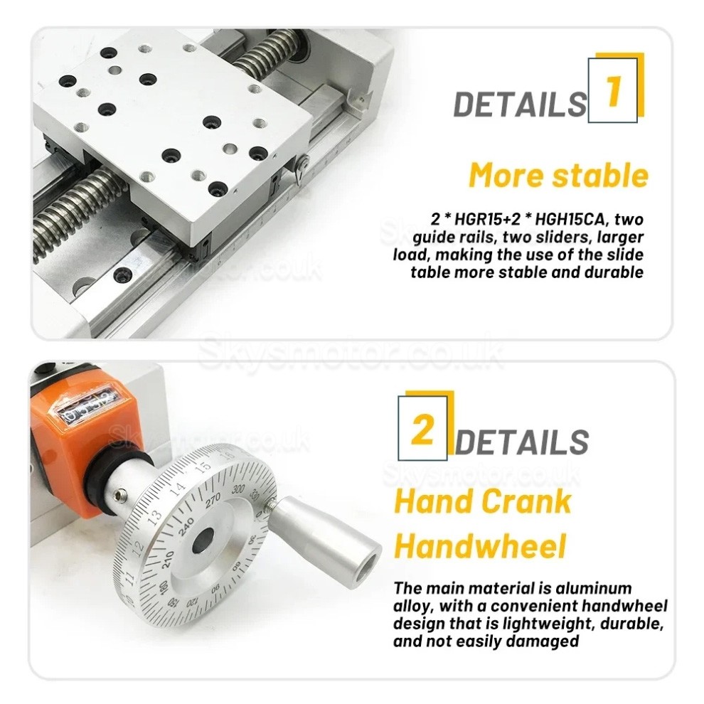 CNC Manual Self-lock Slide Table Linear Module Z Position Stage Trapezoidal Screw Module with Digital Display