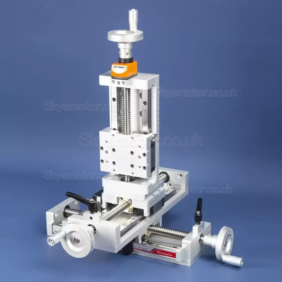CNC Manual Self-lock Slide Table Linear Module Z Position Stage Trapezoidal Screw Module with Digital Display
