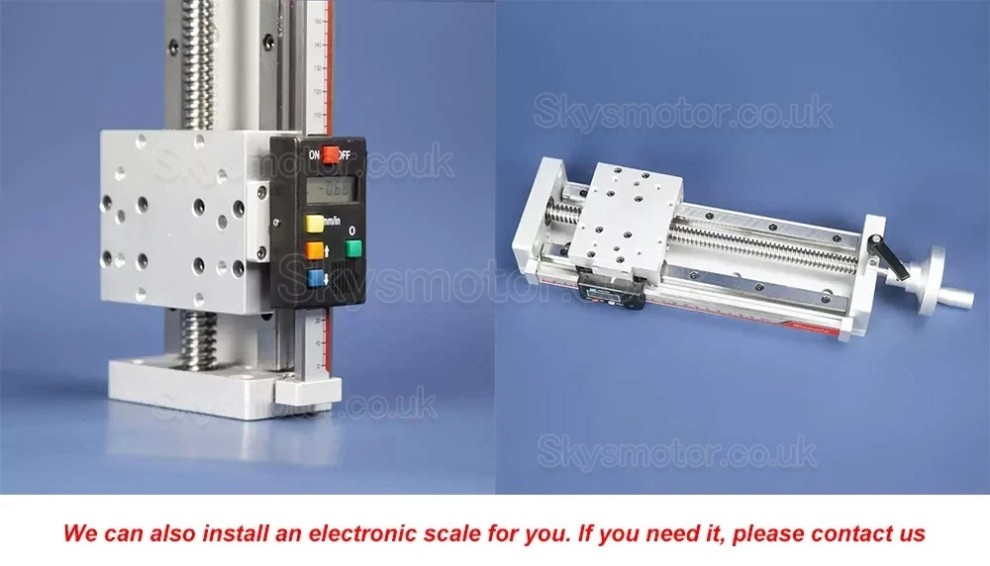 CNC Manual Self-lock Slide Table Linear Module Z Position Stage Trapezoidal Screw Module with Digital Display