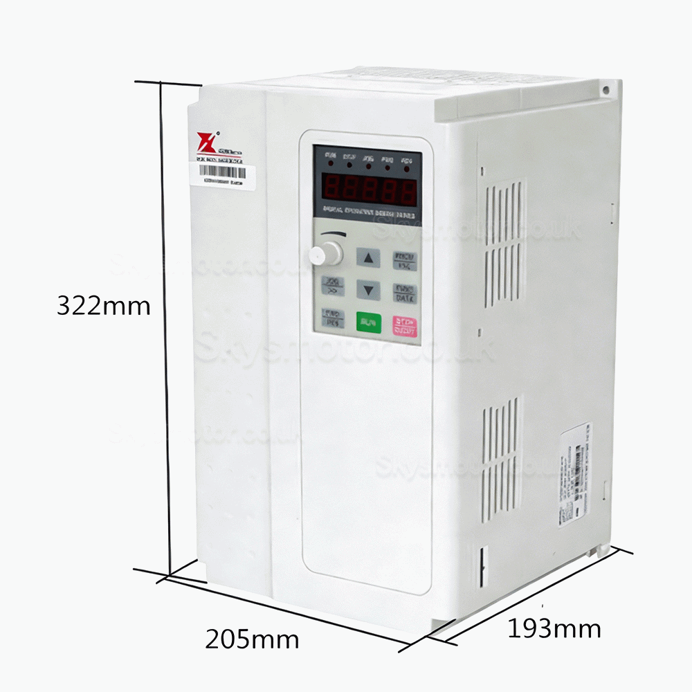 9KW Air Cooled ATC (Automatic Tool Change) Spindle Motor + 11KW VFD Variable Frequency Drive (GDZ143x133-9L + DZB312B011)