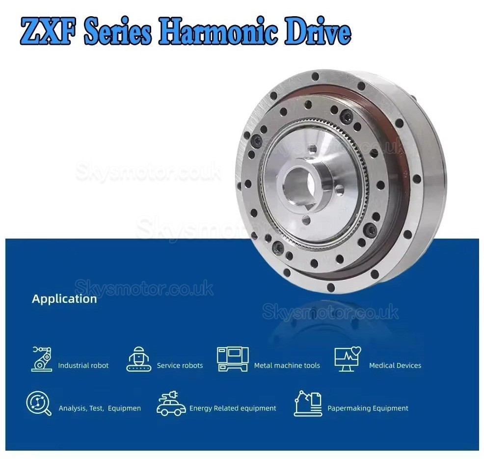ZXF Series Harmonic Reducer Gearbox Ratio 30:1/50:1/80:1/100:1/120:1/160:1 for Stepper / Servo Motor