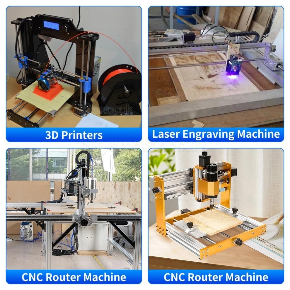 Motorized CNC Linear Slide Table OSP001604 with NEMA23 57mm Stepper Motor & 1605 Motion Module